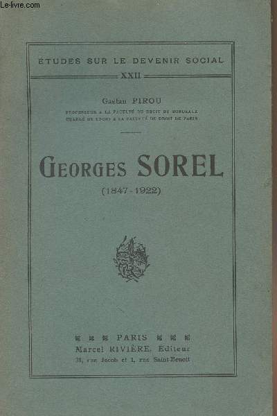 Georges Sorel (1847-1922) - 