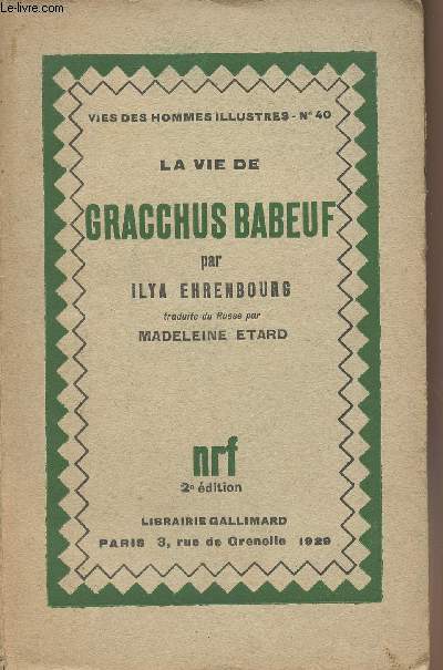 La vie de Gracchus Babeuf - 