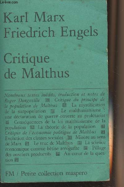 Critique de Malthus - 