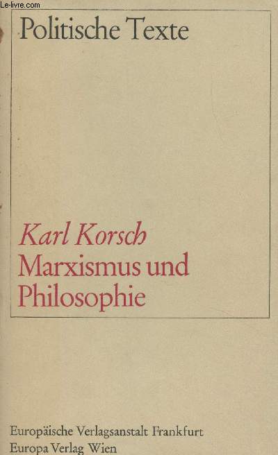 Marxismus und philosophie - 
