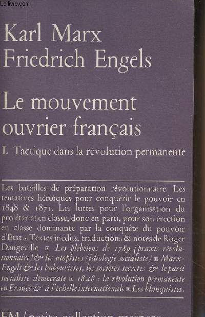 Le mouvement ouvrier franais - I. Tactique dans la rvolution permanente - 