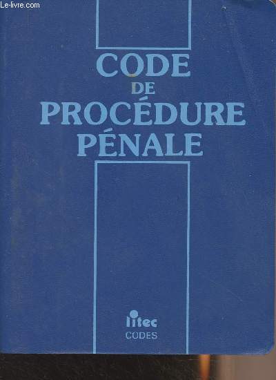 Code de procdure pnale 1989