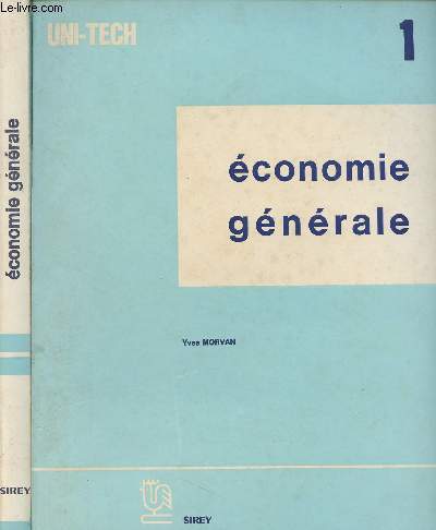 Economie gnrale - En 2 tomes - 