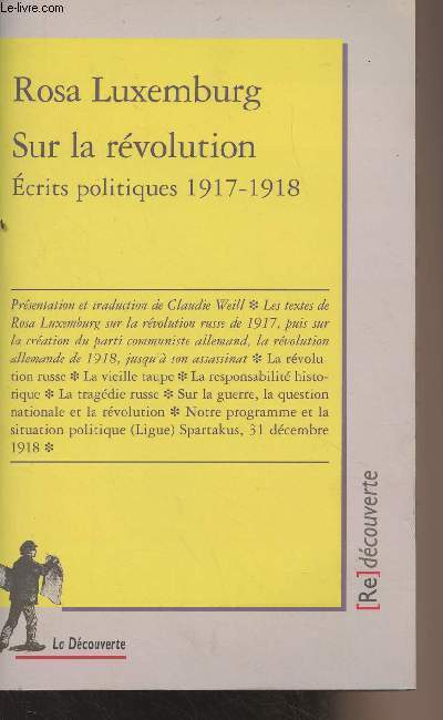 Sur la rvolution - Ecrits politiques 1917-1918 - 