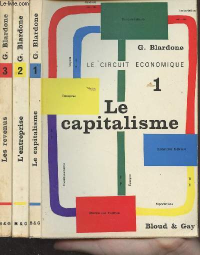 Le circuit conomique - En 3 tomes - 1/ Le capitalisme - 2/ L'entreprise - 3/ Les revenus