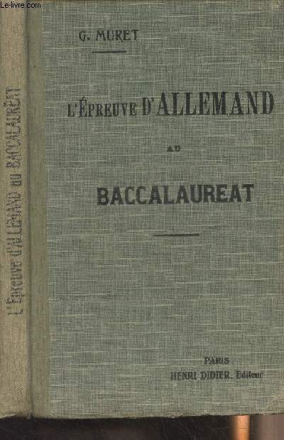 L'preuve d'Allemand au baccalaurat - Classes de seconde et de premire A et B