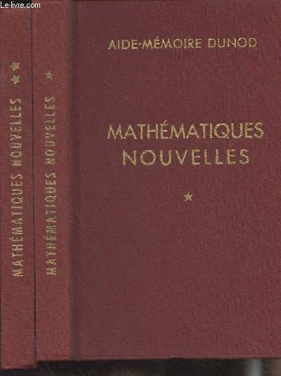 Mathmatiques nouvelles - En 2 tomes - 