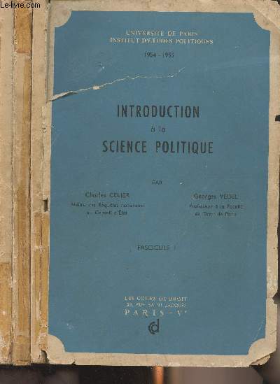 Introduction  la science politique - En 3 fascicules - 