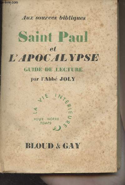 Saint Paul et l'apocalypse guide de lecture - 