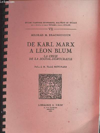 De Karl Marx  Lon Blum, la crise de la social-dmocratie - 