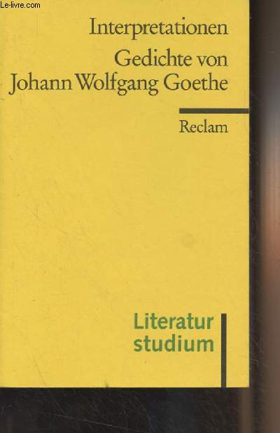 Gedichte von Johann Wolfgang Goethe - 