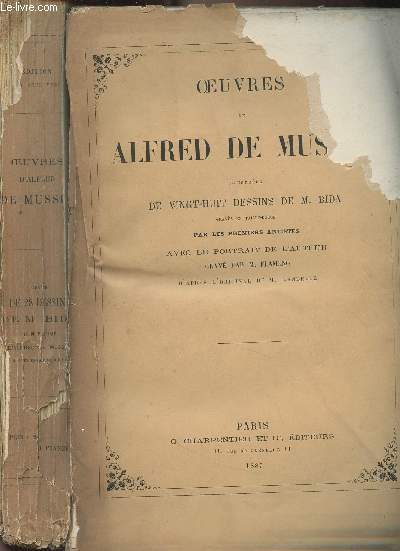Oeuvres de Alfred de Musset, ornes de dessins de M. Bida gravs en taille-douce par les premiers artistes