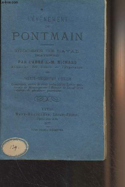 L'vnement de Pontmain - Diocse de Laval (Mayenne) - 35e dition