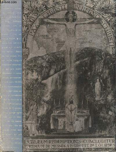 Triduum de clture du jubil de la rdemption - Lourdes, 25-28 avril 1935