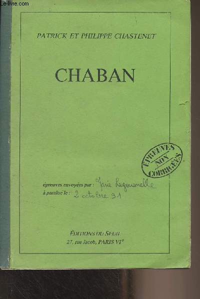 Chaban - Epreuves non corriges