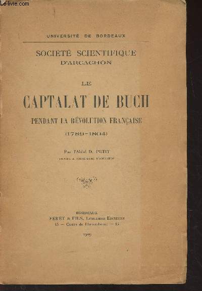 Le Captalat de Buch pendant la rvolution franaise (1789-1804) - 