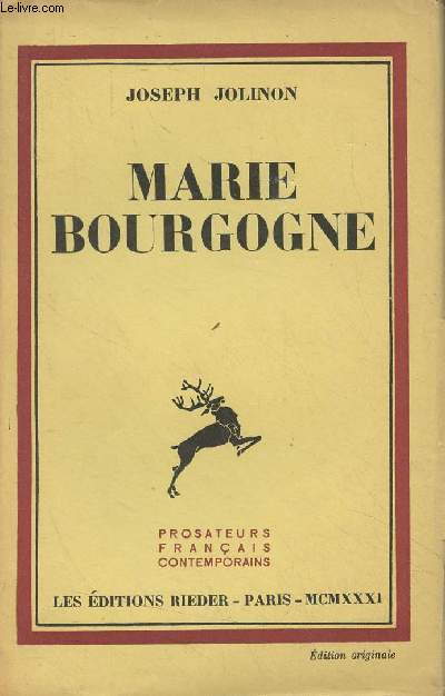 Marie Bourgogne (Edition originale)