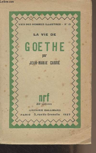 La vie de Goethe - 