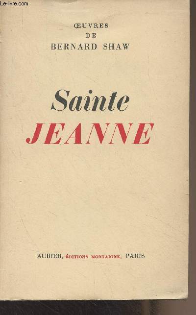 Sainte Jeanne, chronique en six scne et un pilogue