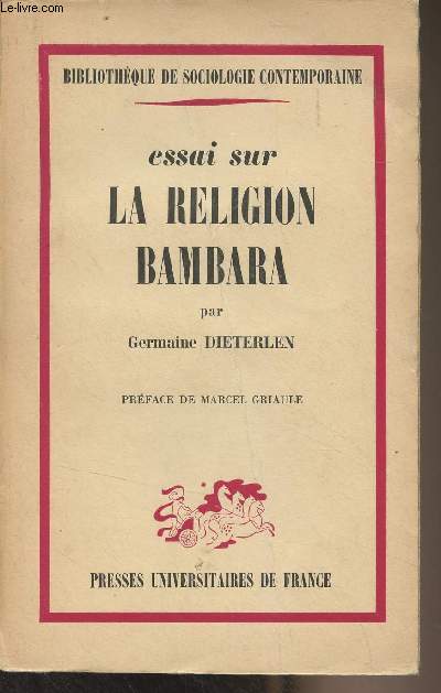 Essai sur la religion Bambara - 