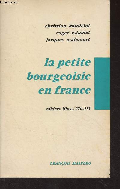 La petite bourgeoisie en France - 