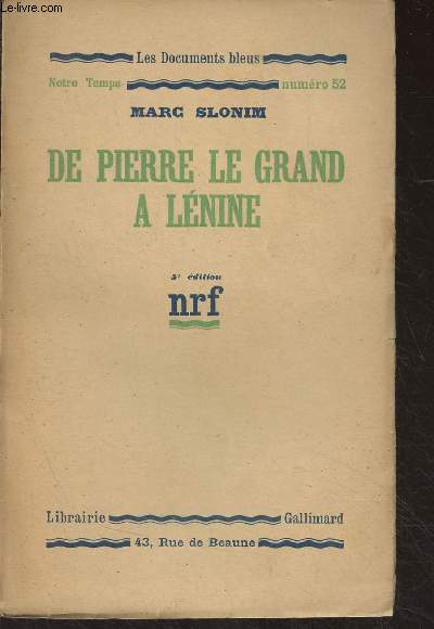 De Pierre le Grand  Lnine - 