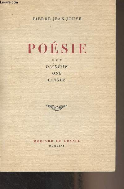 Posie - 3 - Diadme, Ode, Langue