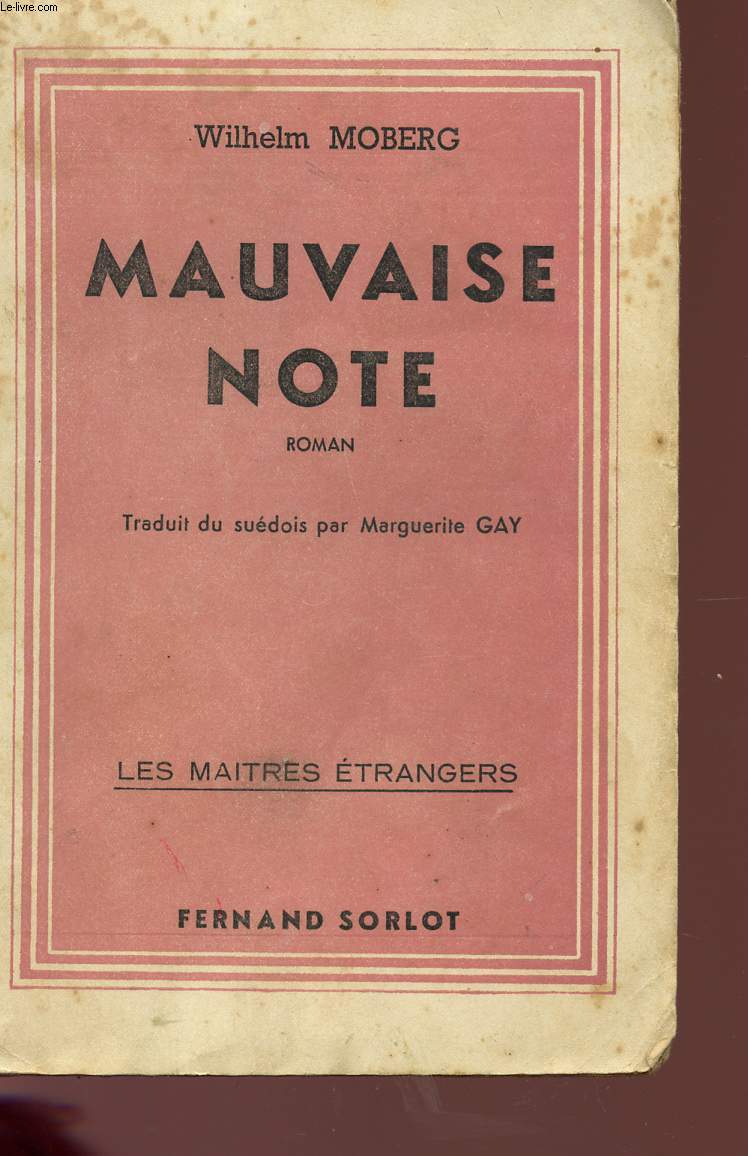 MAUVAISE NOTE - COLLECTION 