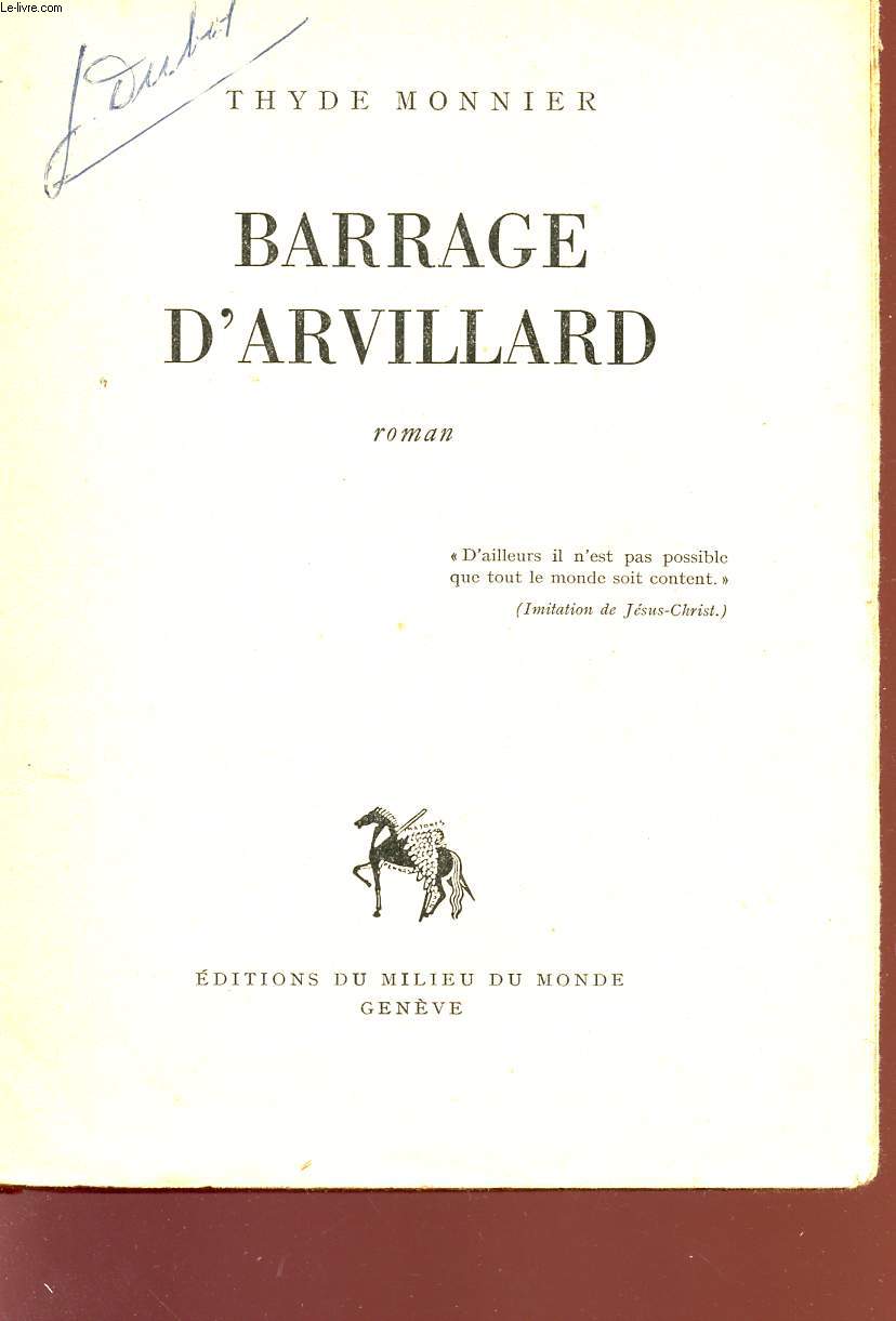BARRAGE D'ARVILLARD.