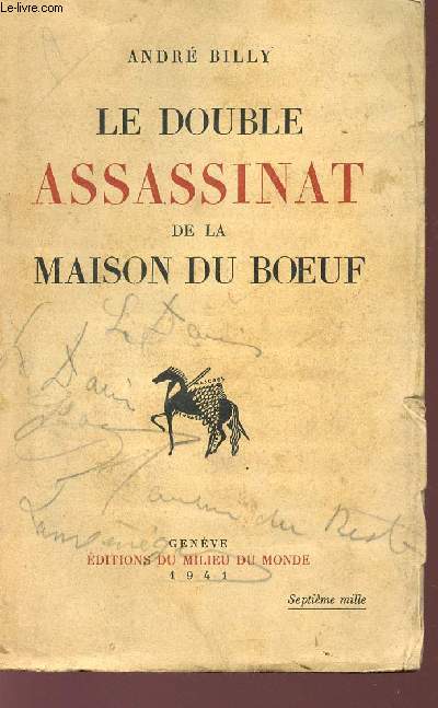 LE DOUBLE ASSASSINAT DE LA MAISON DU BOEUF.
