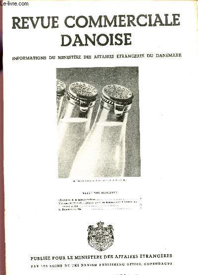 REVUE COMMERCIALE DANOISE / INFORMATIONS DU MINISTERE DES AFFAIRES ETRANGERES DU DANEMARK / N55 - JANVIER-MARS 1937.