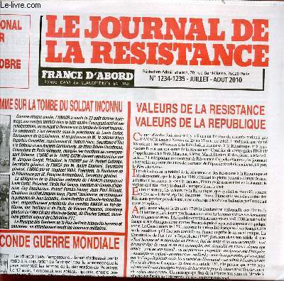 LE JOURNAL DE LA RESISTANCE / N1234-1235 - JUILLET-AOUT 2010.