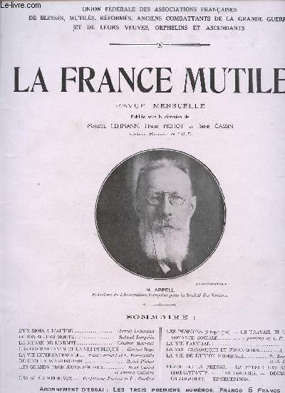 LA FRANCE MUTILEE / NUMERO 2 / FEVRIER 1926.