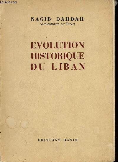 EVOLUTION HISTORIQUE DU LIBAN.