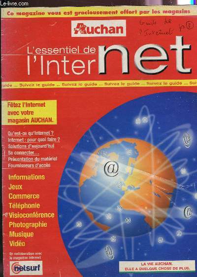 L'ESSENTIEL DE L4INTERNET - AUCHAN / FETEZ L'INTERNET AVEC VOTRE MAGASIN AUCHAN (EN COLLABORATION AVEC LE MAGAZINE INTERNET NETSURF).