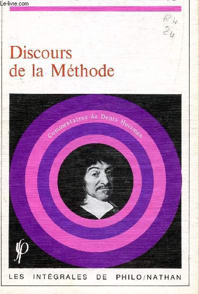 DESCARTES - DISCOURS DE LA METHODE / COLLECTION 