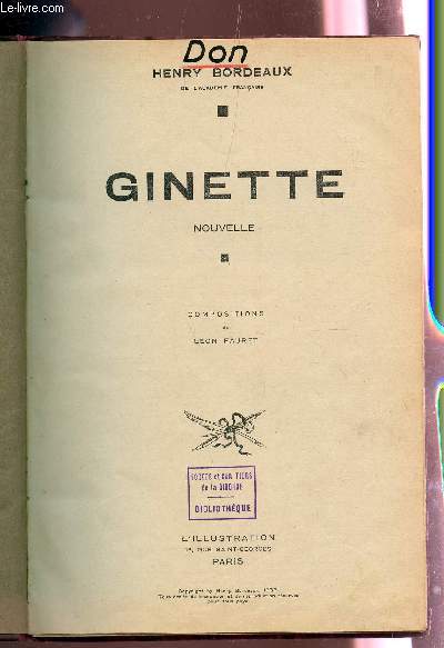 GINETTE / LA JEUNE FILLE DU YACHT / CORSICA.