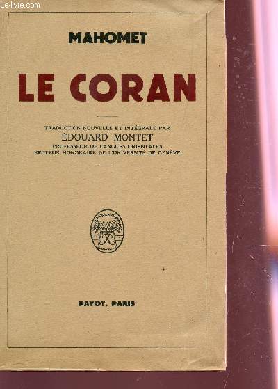 LE CORAN.