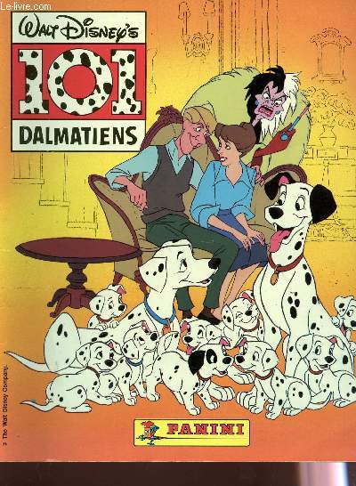101 DALMATIENS - album a vignettes - incomplet.