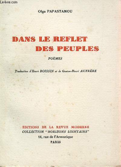 DANS LE REFLET DES PEUPLES - POEMES / COLLECTION 