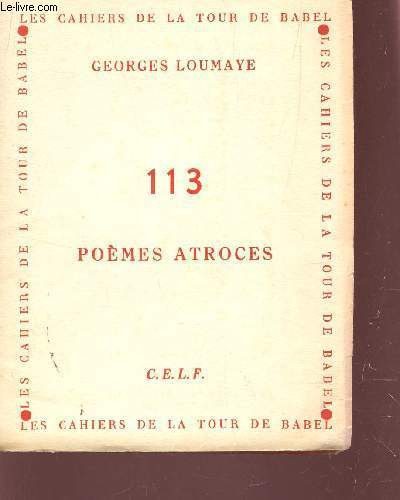 POEMES ATROCES / COLLECTION 