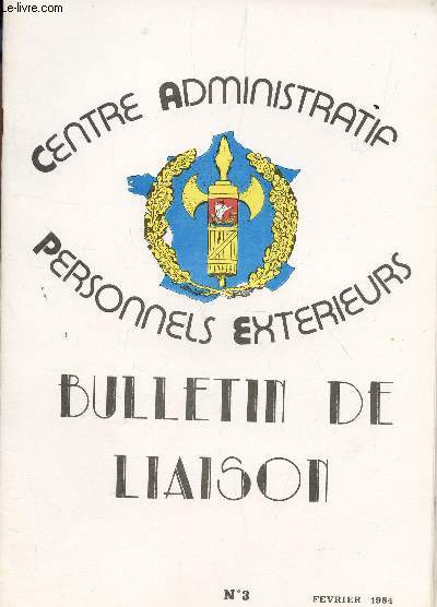 BULLETIN DE LIAISON N3 - FEVRIER 1984.