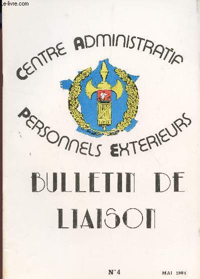 BULLETIN DE LIAISON N4 - MAI 1984.