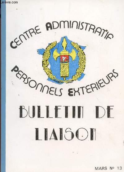 BULLETIN DE LIAISON N13 - MARS 1990.
