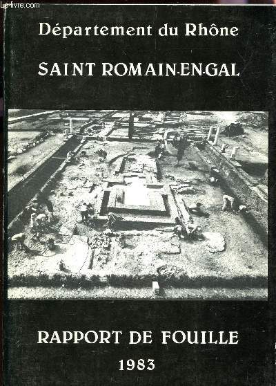RAPPORT DE FOUILOLE 1983 - SAINT ROMAIN EN GAL .