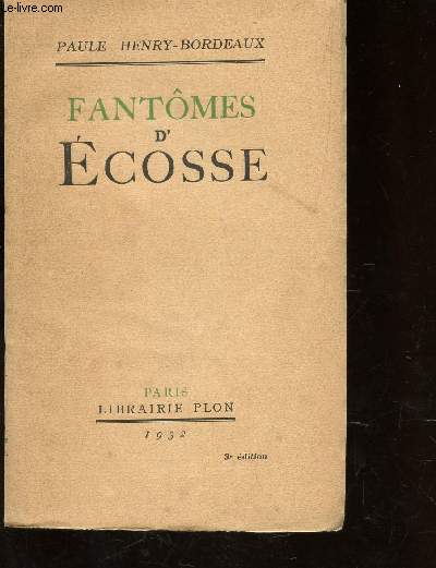 FANTOMES D'ECOSSE / 3e EDITION.