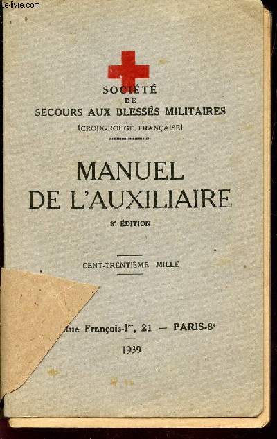 MANUEL DE L'AUXILAIRE / 8e EDITION.