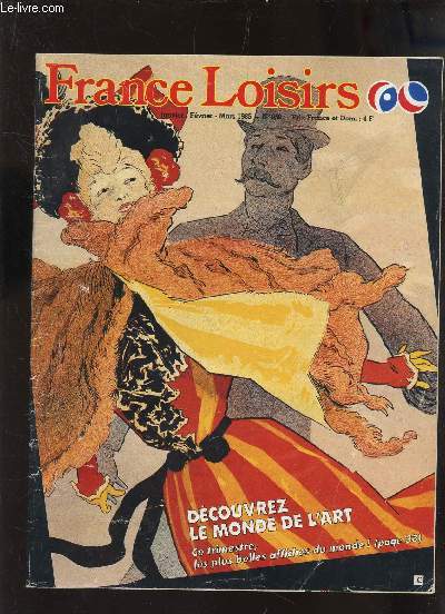 CATALOGUE FRANCE LOISIRS - JANV-FEV-MARS 1985 - N058 / DECOUVREZ LE MONDE DE L'ART -