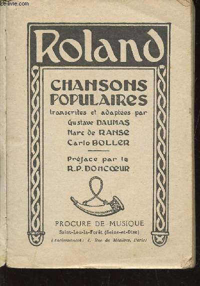 ROLAND : CHANSONS POPULAIRES.