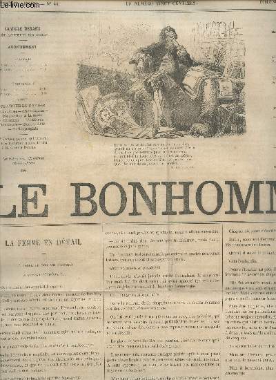 LE BONHOMME - 2e ANNEE - N44 - 15 Janv 1865 / La femme en d&tail - Correspondance - Des tideurs conjugales - Grand thatre - Thatre franais - A. MOLIERE : Ode / Des omnibus...